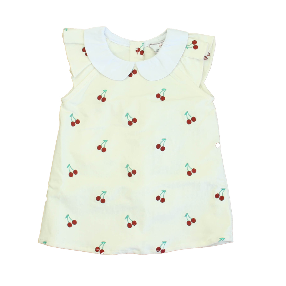 Classic Prep Girls Cannoli Cream with Cherries Dress size: 12-24 Months
